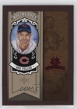 2005 Donruss Diamond Kings HOF Heroes Red Framed Bob Feller #HH-13 HOF n1u