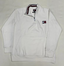Tommy Jeans Half-Zip Sweatshirt For Men's- 2 Side Pockets