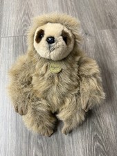 Miyoni By Aurora Brown Fluffy Sloth Three Toed Stuffed Animal
