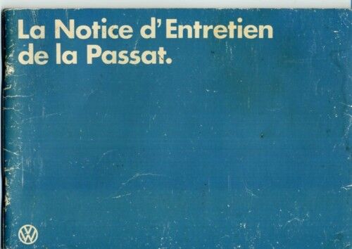 Notice d'entretien Volkswagen PASSAT 2 de 1982 - Photo 1/1