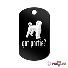Got Portuguese Water Dog Engraved Keychain GI Tag dog portie pwd