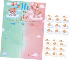 Gender Reveal Baby Shower Party Game Boy or Girl Voting Vote Board Tally
