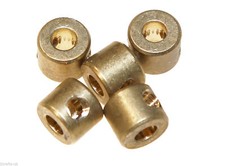 (Pack of 10) Stop Motion Ball and Socket Armature Brass Connecting Collar