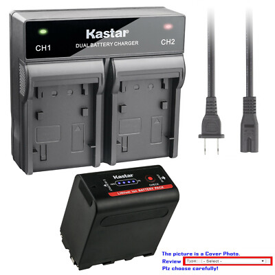Kastar Battery AC Rapid Charger for Sony NP-F970 NP-F980 CCD-TR2200 CCD-TR2300
