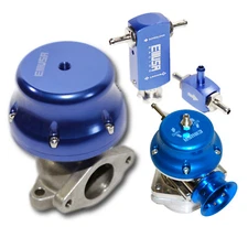 EMUSA Blue Adj. 38mm External Wastegate+Boost Controller+Type RS BOV COMBO KIT