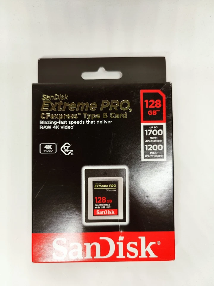 SanDisk Extreme PRO CFexpress Type B 128GB Memory Card - 1700MB/s Speed - Image 2 of 2