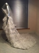 New Special Long Trailing Wedding Dancing Gown White Adjustable 38/29-41.5/32.5