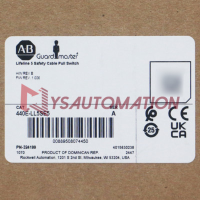 NEW Allen Bradley 440E-LL5SE5 Ser.A Lifeline 5 Safety Cable Pull Switch PNP OSSD
