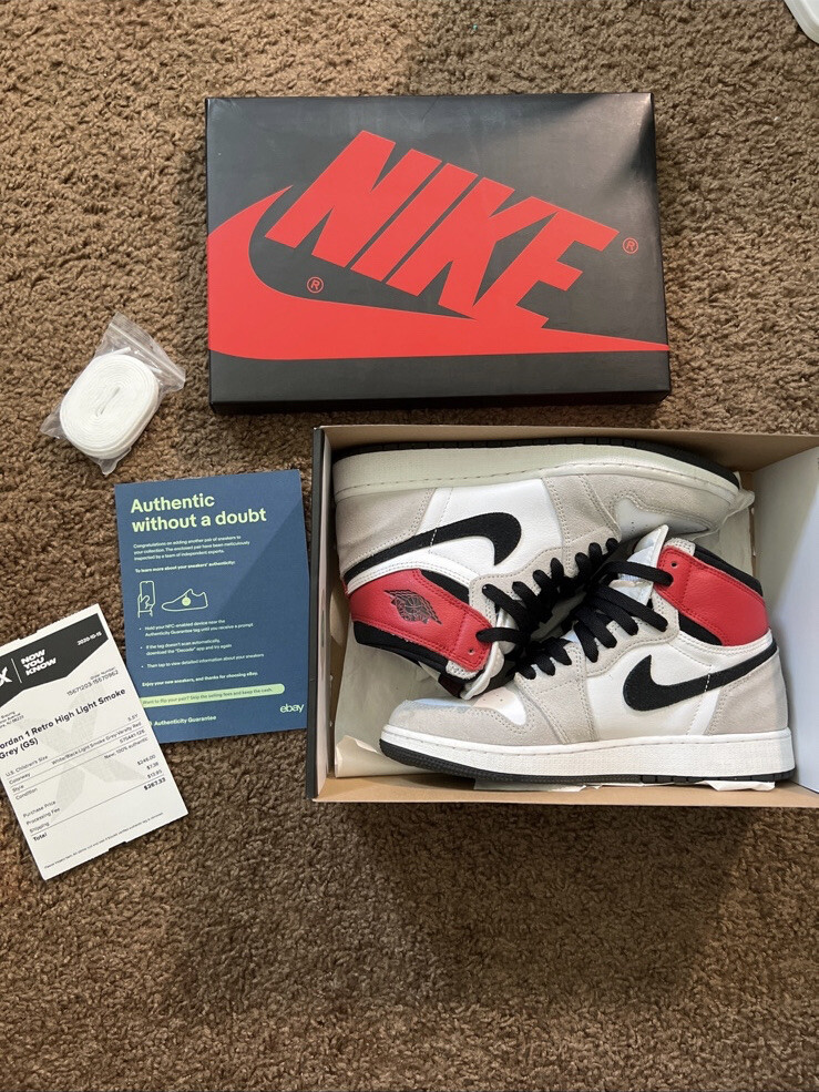 Size Jordan Retro High GS Smoke Gray 2020 194494074651|