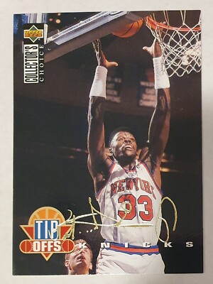 GOLDEN SIGNATURE Patrick Ewing 1994-95 Collector's Choice German NBA Card  183