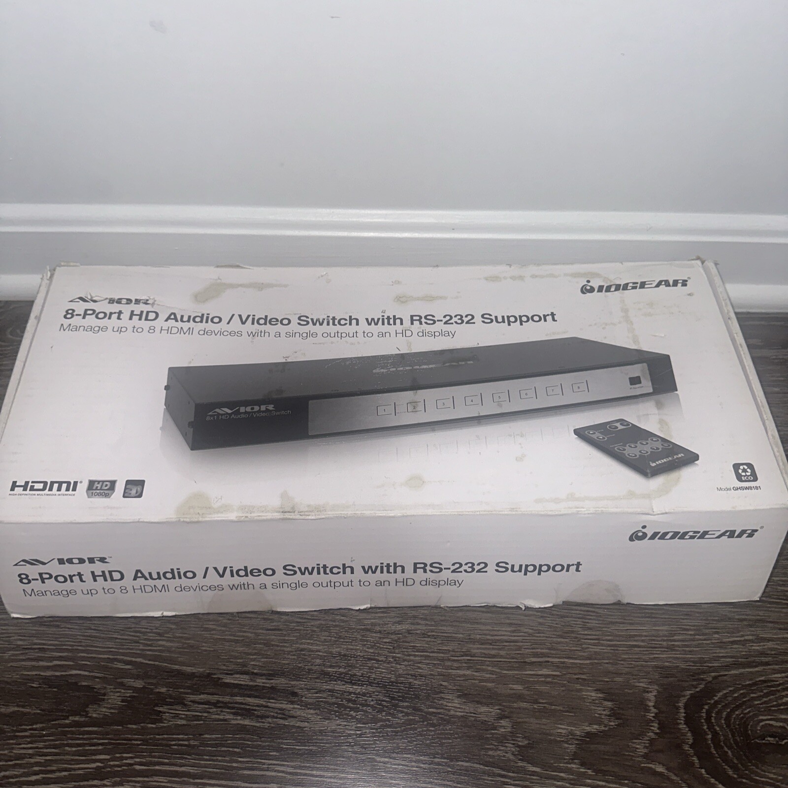 Avior IOGEAR 8-Port HDMI Switch with RS-232 Support, Rack Mo
