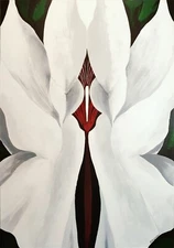 Fragility in Bloom A Minimalist Floral painting eutral tones contemporary floral