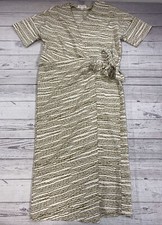 New Prologue Women's Short Sleeve V-Neck Wrap Midi Dress Size XSmall