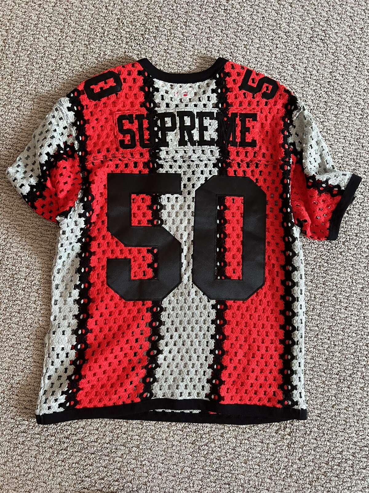 Supreme Crochet Football Jersey