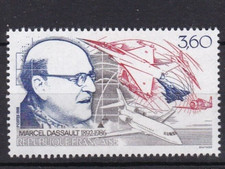TIMBRE FRANCE 1988 MARCEL DASSAULT N° 2502-N**.TB-VOIR SCAN-Z122
