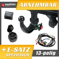 AnhäNgerkupplung Abnehm.+Esatz 13P Spez FüR Ford Tourneo Courier 14-23 Westfalia