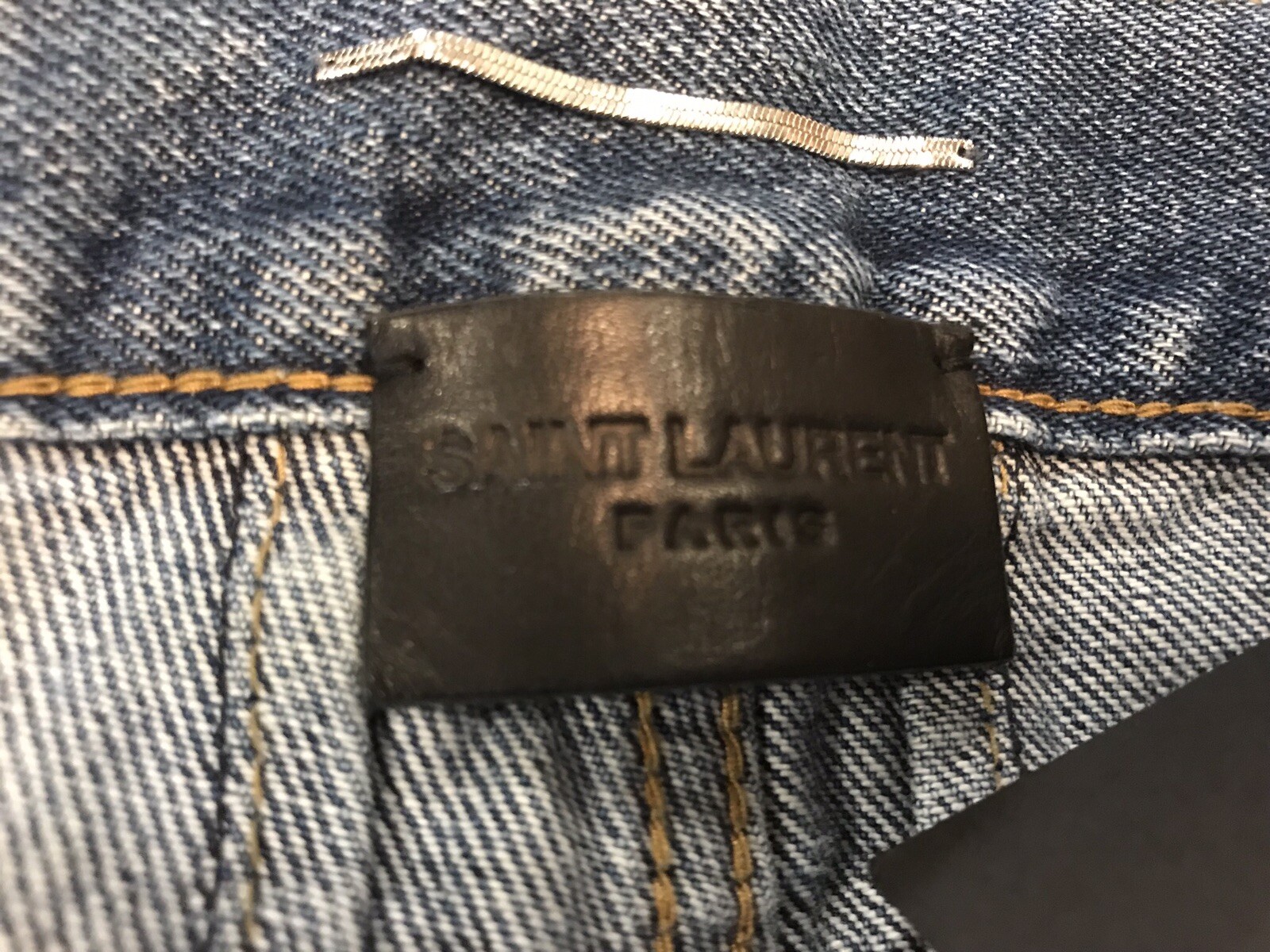 Jeans Saint Laurent blu denim lavato taglia 30 made in Japan