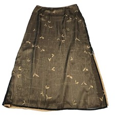 Vintage Jacqueline Ferrar Skirt Womens 16 Black Layered Mesh Whimsigoth Witchy