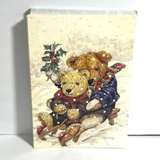 Paper Magic Group Holiday Greeting Cards Teddy Bears set of 10 