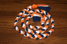 New 4ft Chicago Bears Denver Broncos Colored Handmade Braided Fleece Cat Toy BCR