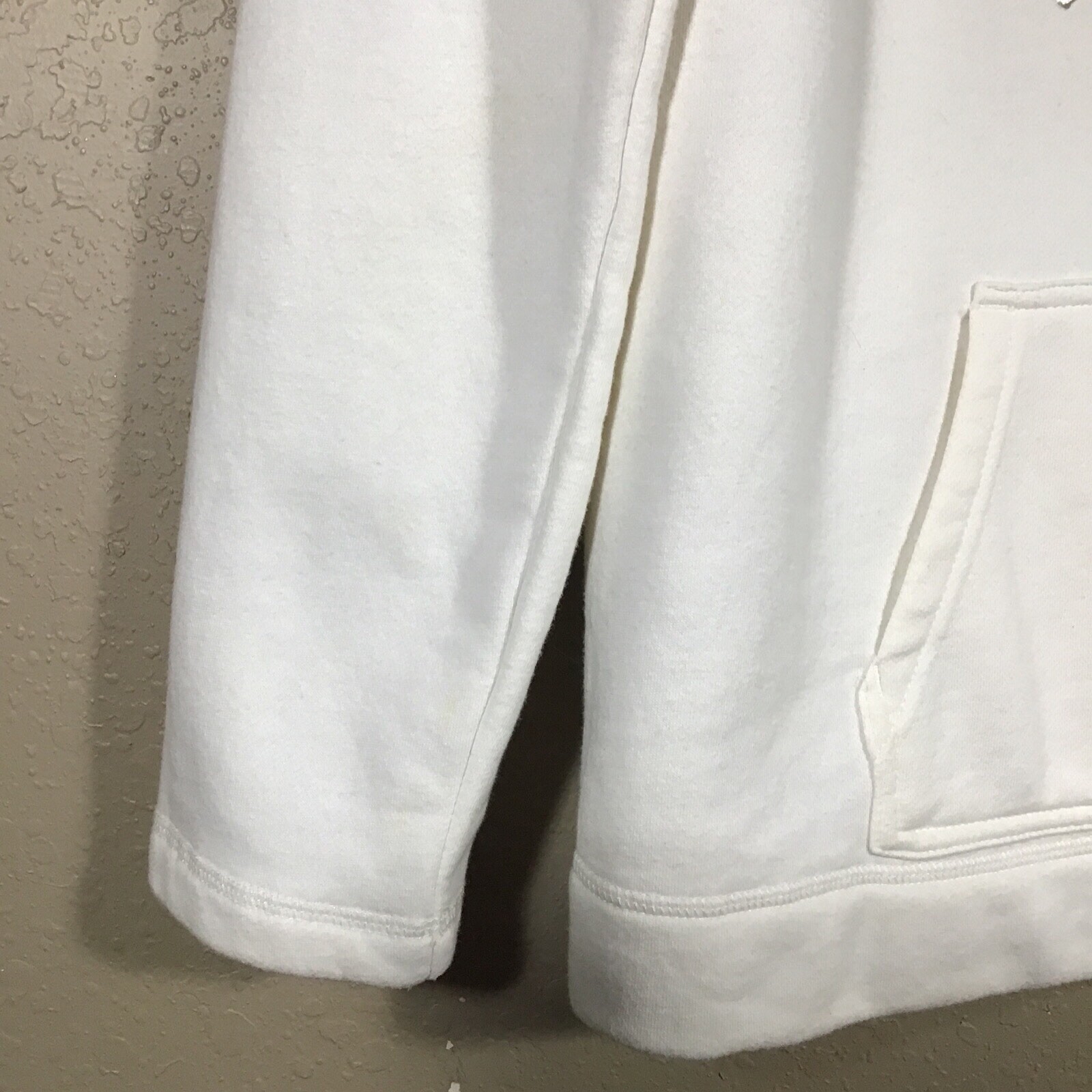 Basic Editions Jacket Ivory Sz M Soft Fleece  1/4… - image 9
