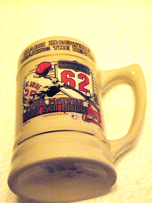 ☀MLB - MARK .McGWIRE 陶器製Bヘッド Mark McGwire Breaking The Home Run Record #62 Ceramic 5