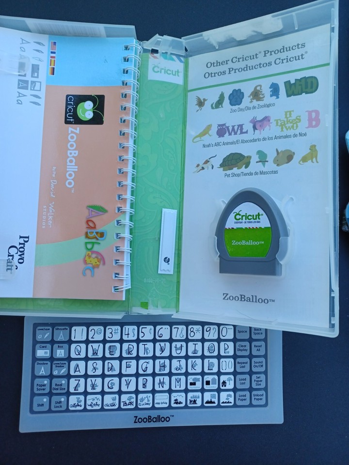 Cricut Cartridges Chore Chart, ZooBalloo, Noah's ABCs, DoodleType