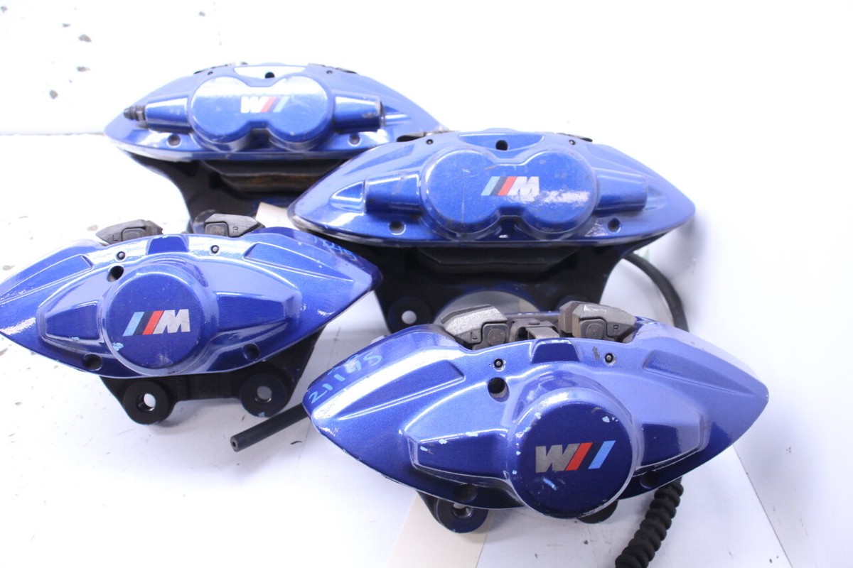 2015-2020 BMW M2 M3 M4 Brembo Brake Caliper Set Front Rear Blue 