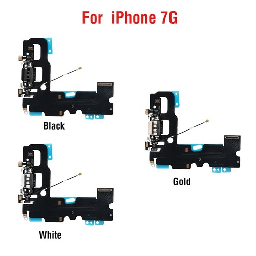 Charger Dock Charging Port Mic Flex Cable For iPhone X XS Max XR 8 7 6s 6 Plus - Photo 5 sur 44