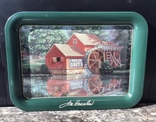 Vintage 1997 Jim Harrison tin tray “Fresh Grits”, Made in the USA