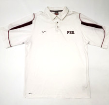 Nike Team Florida State University FSU NCAA Polo Shirt Dri-FIT Men  s XL Vintage