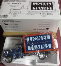 LIONEL ELECTRIC TRAINS, 1/34 FIRST GEAR 1951 FORD F-6 DRY GOODS VAN NIB, 19-0104