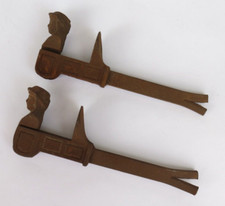 VINTAGE FENSTERLADENHALTER EISEN MÄNNCHEN KOPF FÜR SAMMLER BASTLER