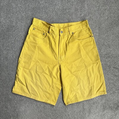 JINGLERS Herren Chino Bermuda Shorts 32 Kurze Hose Regular Fit 16704 Gelb
