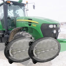 Oval 65W Led Headlight-Hi/Lo Beam For John Deere Sprayers: 4720, 4730, 4830+ x2