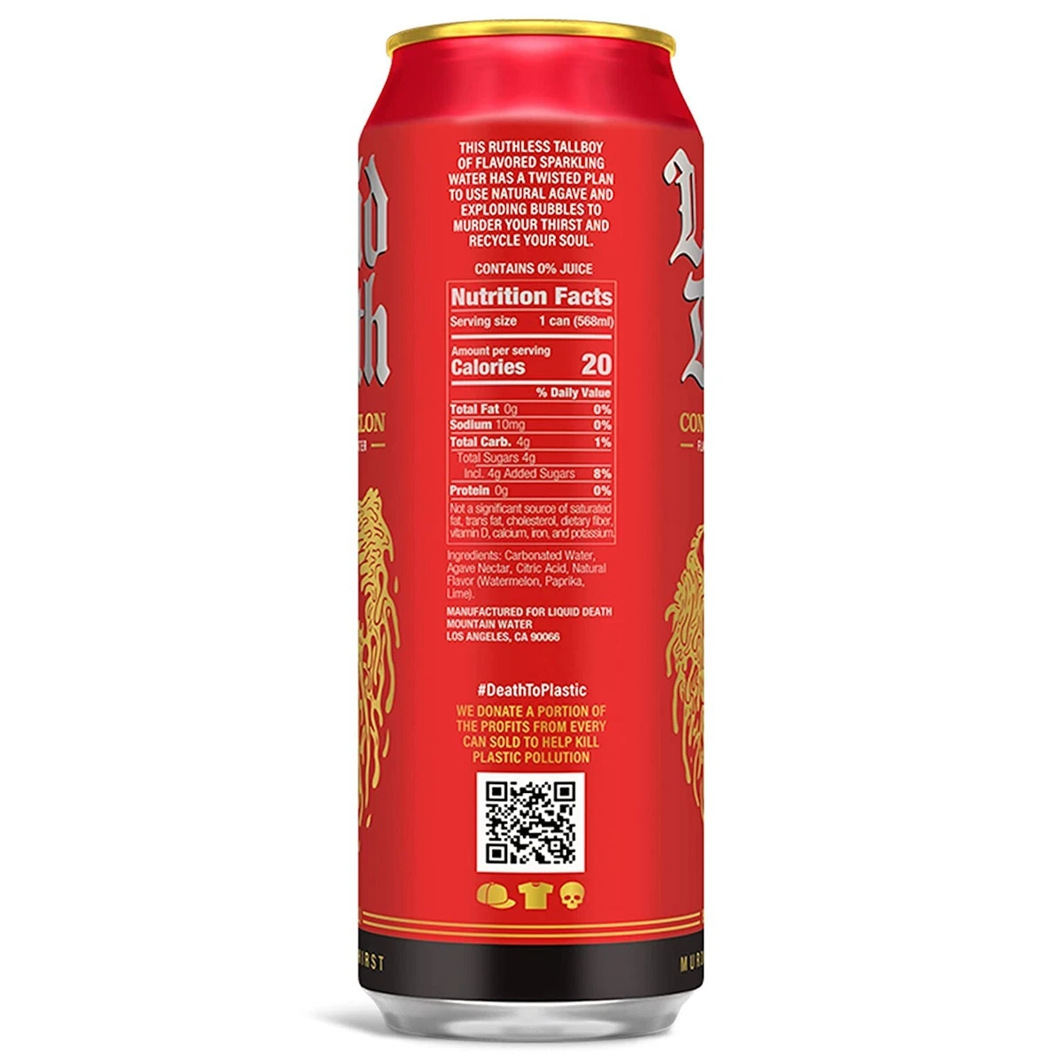 Liquid Death - Convicted Melon - 16.9oz - 1 Can - FREE SHIPPING | eBay 