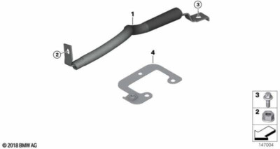 BMW M X5 X6 E70 E71 F15 Interference Suppression Band Exhaust