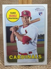 2018 Topps Heritage Yairo Munoz RC Baseball Card #592 Cardinals FREE S&H A6