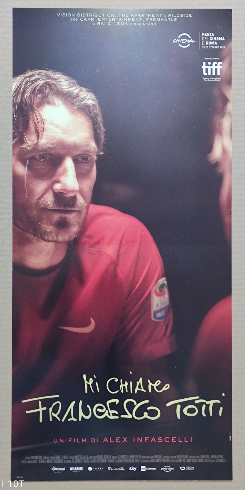 Locandina originale film Mi chiamo Francesco Totti (2020) - Regia di Alex Infascelli
