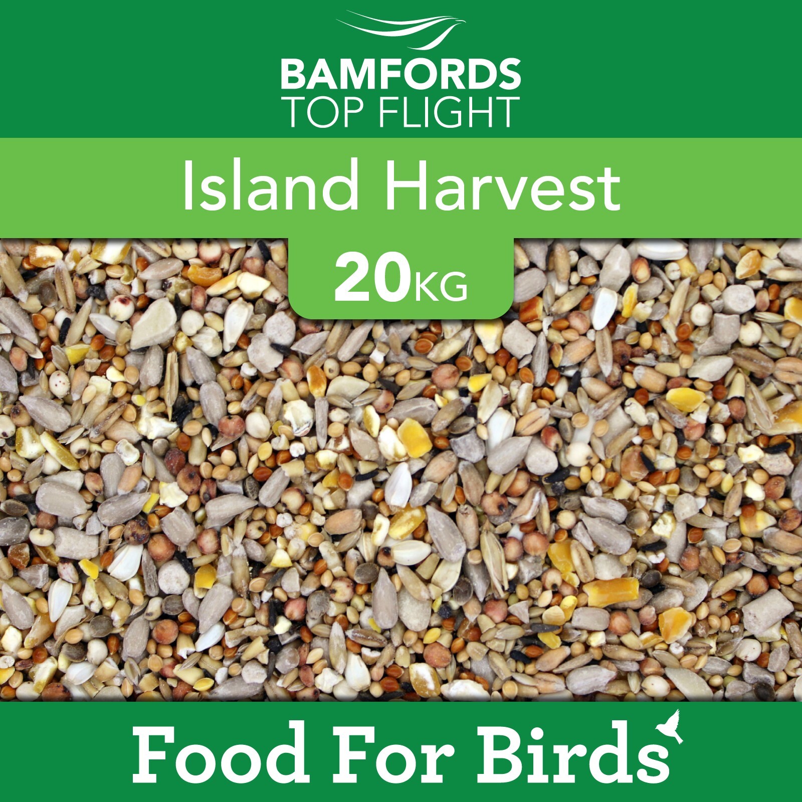 Bamfords Island Harvest 20kg High Energy Husk Free No Waste Wild Bird Food