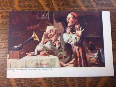 Antique 1905 The Phonograph Blank Postcard National Phonograph Co. Orange NJ