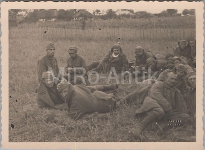 3 x Foto, Friedhof Minen und russische Gefangene XT55195