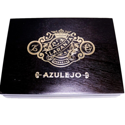 Laranja Azulejo Robusto Extra Empty Wood Cigar Box 9'' x 6.5'' x 1.75''