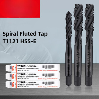 Metric Spiral Fluted Tap M2M3M4M6M8M10M12-M36 Machine Screw Thread Tap For Blind