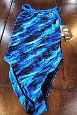 TYR Vitric Diamondfit Women's Swimsuit, One piece, Size 30, Blue