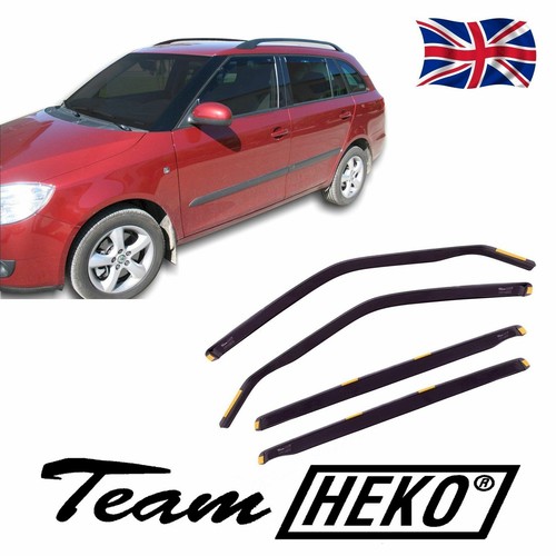 HEKO TINTED WIND DEFLECTORS for SKODA FABIA mk2 ESTATE 20072014 4pc eBay