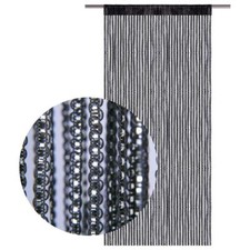 Fadenvorhang Lurex - Optik Fadengardine Raumteiler Türvorhang Gardine Dekoschal