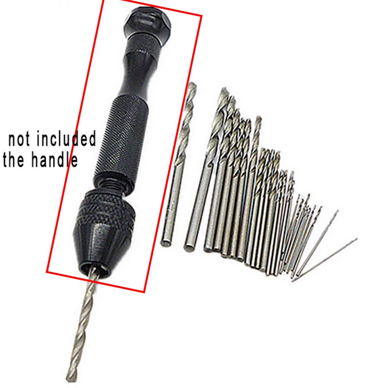 25 Micro Twist Drill Bits 0.5mm 3mm Straight Shank PCB Twist High