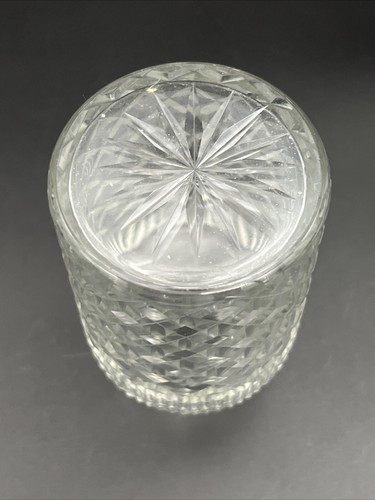 Antique 6 3/8" Cut Glass Perfume Cologne Bottle w/ Stopper - Picture 13 of 18