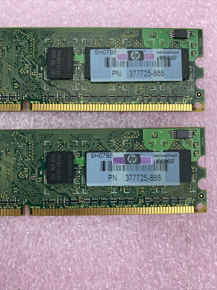 2x 512MB Samsung 5300U desktop PC RAM DDR2 M378T6553EZS-CE6 - Image 3 of 4